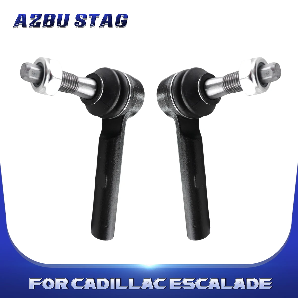 

AzbuStag 2Pcs Front Outer Tie Rod End for CADILLAC ESCALADE CHEVROLET AVALANCHE SILVERADO 1500 TAHOE GMC YUKON 2007-2014