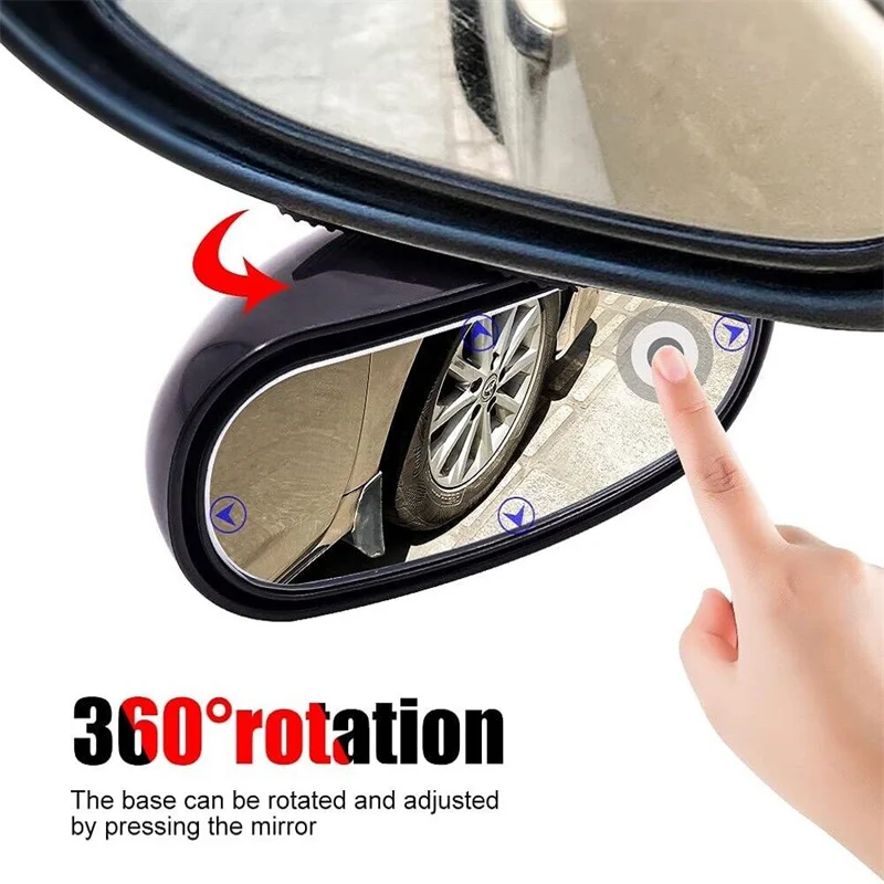 Car Rear View Mirror Blind Spot Mirrors Waterproof 360 Degree Wide Anger Parking Assitant Auto Rearview Safety