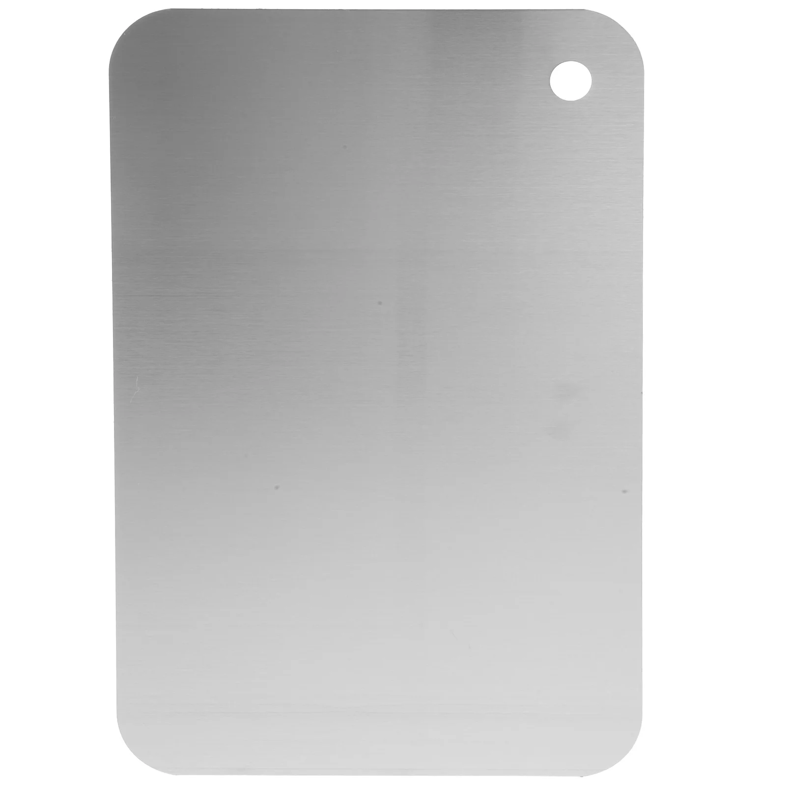 

Stainless Steel Cutting Board 30x20cm Double Sided Kitchen Chopping Board for Meat Pizza Vegetables Cheese Food Grade Rust