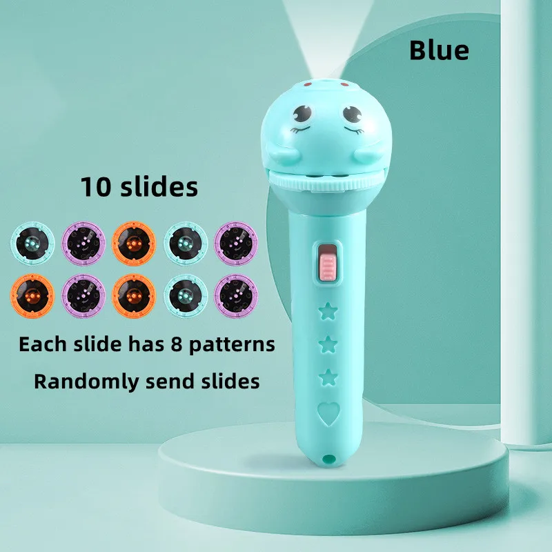 Kinder Leuchtende Taschenlampe Projektor Baby Schlaf Geschichte Buch Taschenlampe Spielzeug Frühe Bildung Spielzeug Urlaub Weihnachten Beleuchtung – Detail 8
