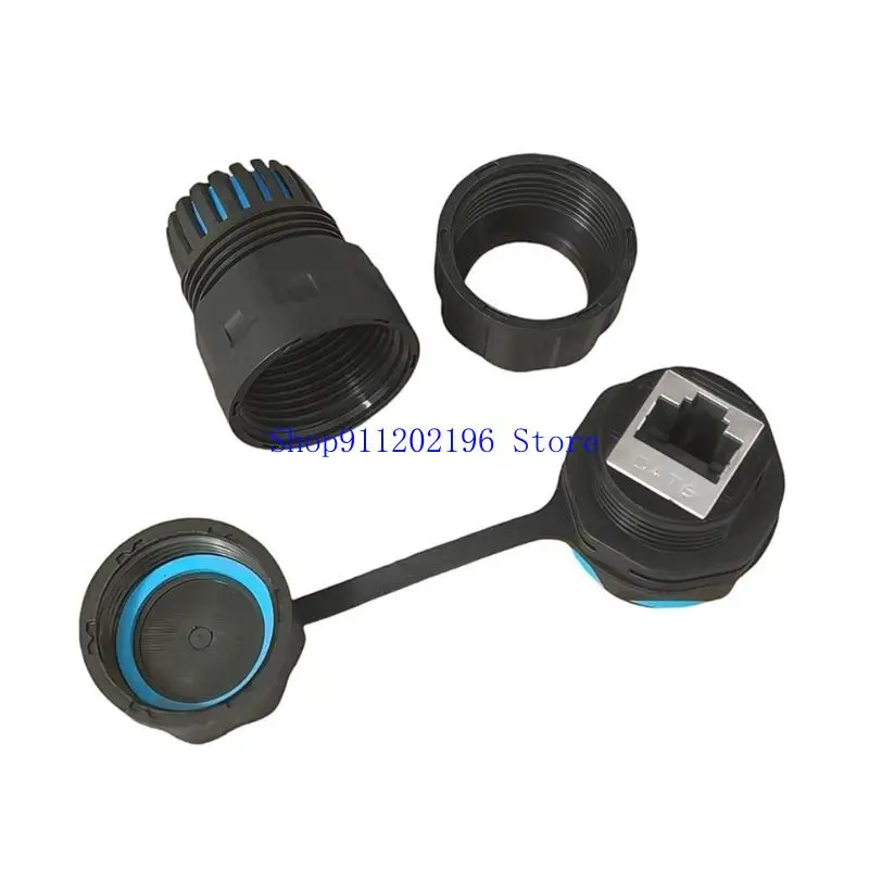 P82A M23 RJ45 Cat6 Connector IP68 Resistant RJ45 Cat6 Shielded Female To Female Ethernet Coupler For Outdoor Data Systems