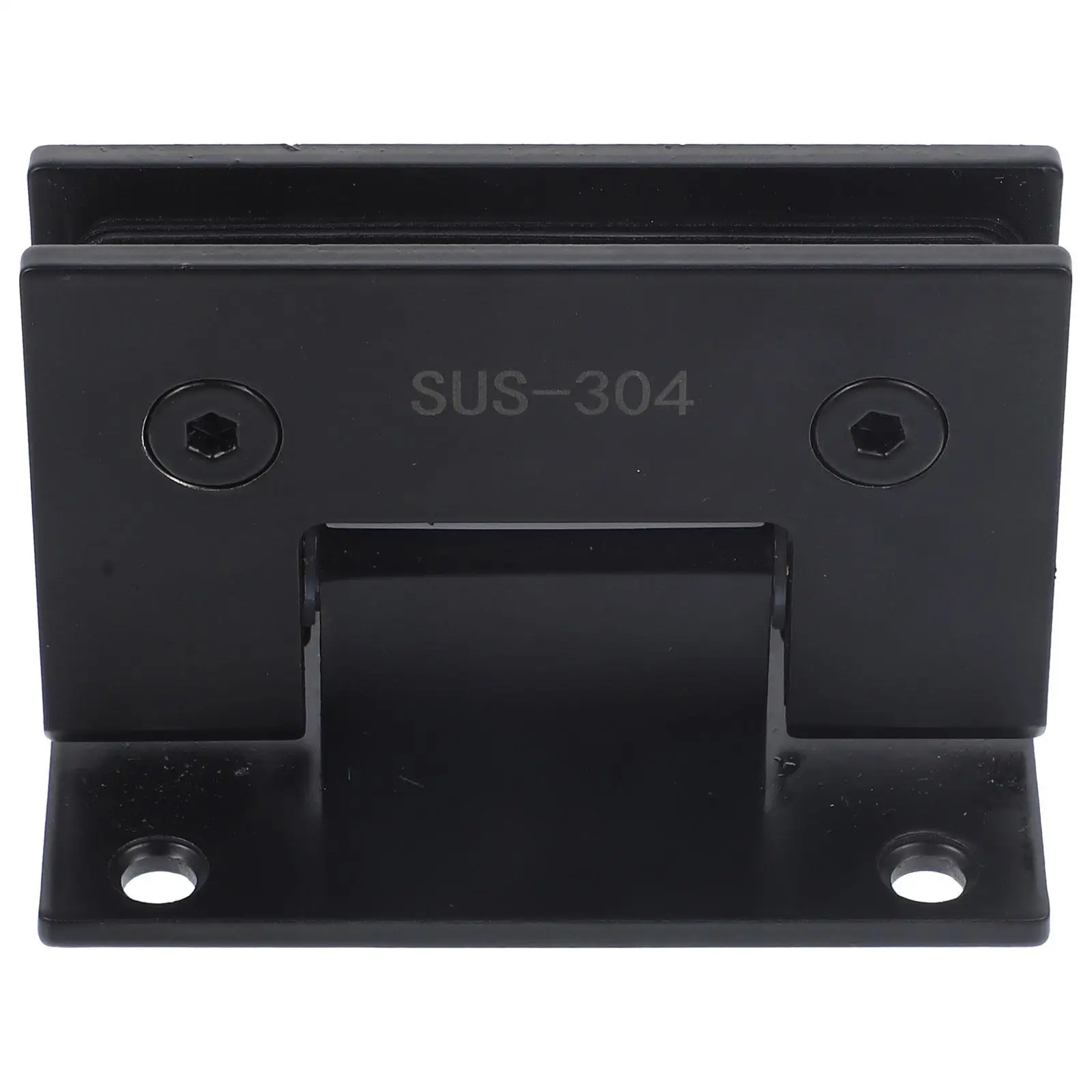 

Stainless Steel Door Clamp Glass Door Clip Hinge Bathroom Accessory 90 Degree Black Durable Rustproof Shower Hardware