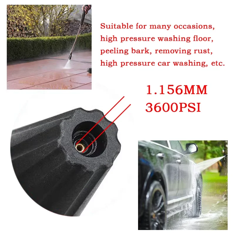 High Pressure Car Wash Nozzle 1PCS Foam Spray Gun Accessories Water Gun Head Water Outlet Lotus Turbine Nozzle