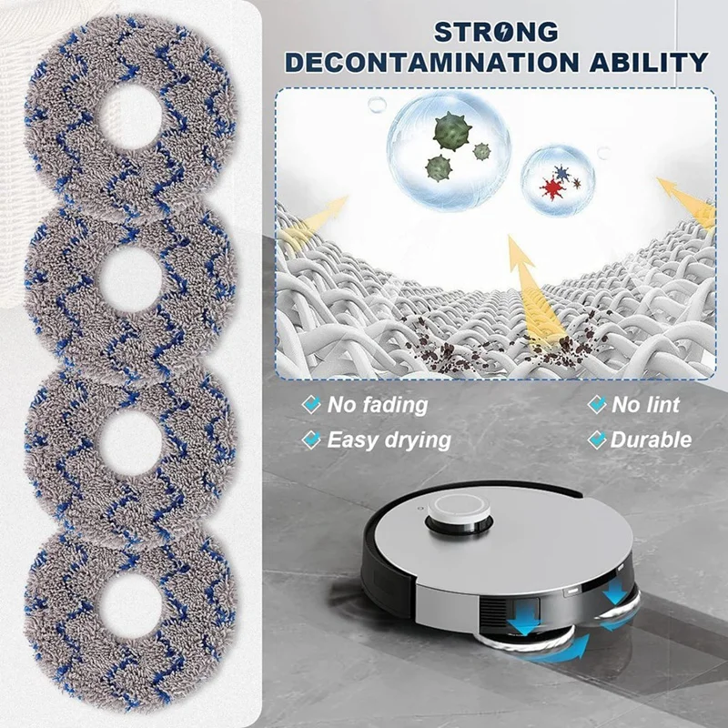 สําหรับ ECOVACS DEEBOT X1 Omni Turbo T10 T20 Omni T20/T20 Max/T20 Prorobot เครื่องดูดฝุ่นหลักแปรงด้านข้างกรอง Mop กระเป๋าอะไหล่