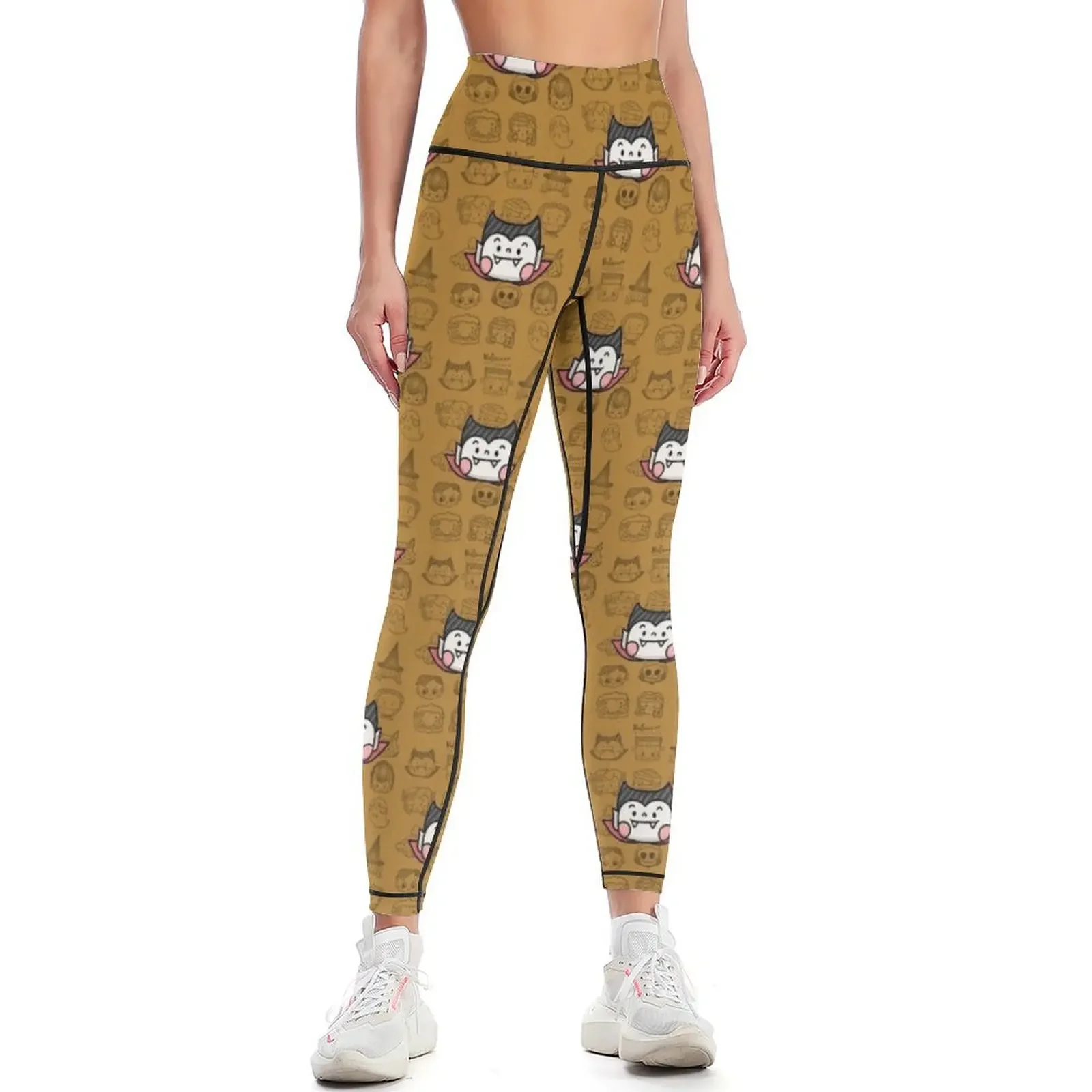 

Cute - Halloween - Dracula - vampire vintage Leggings Women's trousers Pants sport Women sports Womens Leggings