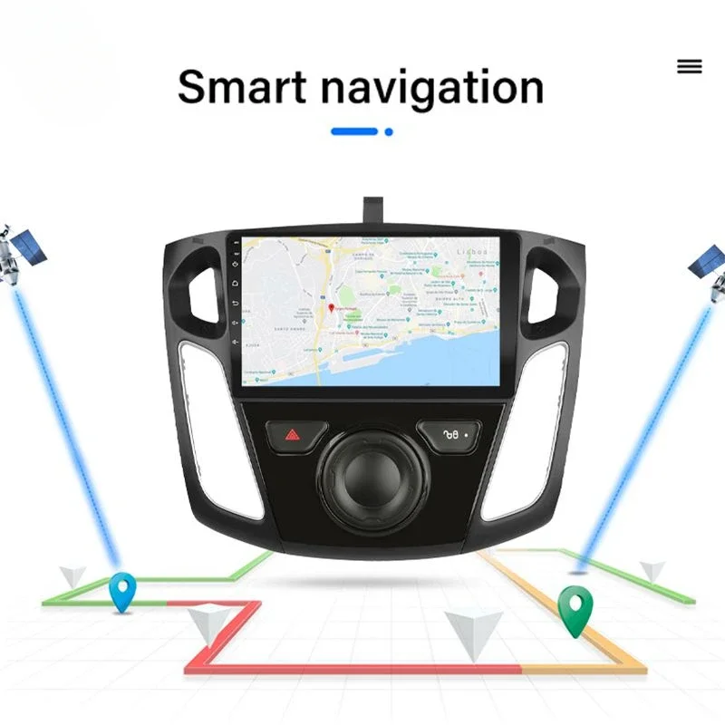 フォードフォーカス3用カーラジオ,GPSナビゲーション,メディアプレーヤー,2ディン,DSP,自動再生,2012, 2013, 2014, 2015, 2016