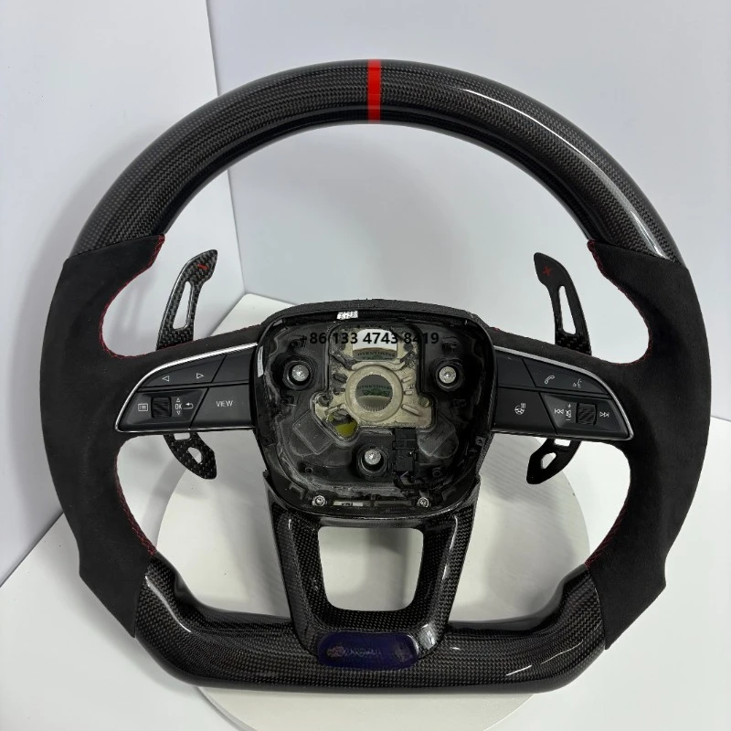 

A1 A3 A4 A5 A6 A7 RS R8 RS3 C7 Q5 S3 8V B8 B9 S4 Q3 Q8 TT with A8 custom carbon fiber leather steering wheel
