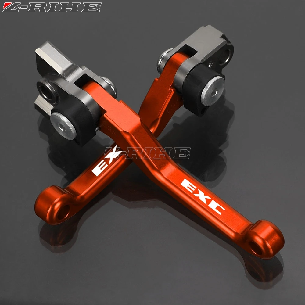 

Motorcycle For KTM EXC 125 200 250 300 350 400 450 500 525 530 Foldable Pivot Dirt Bike Brake Clutch Levers Cable Lever Handle