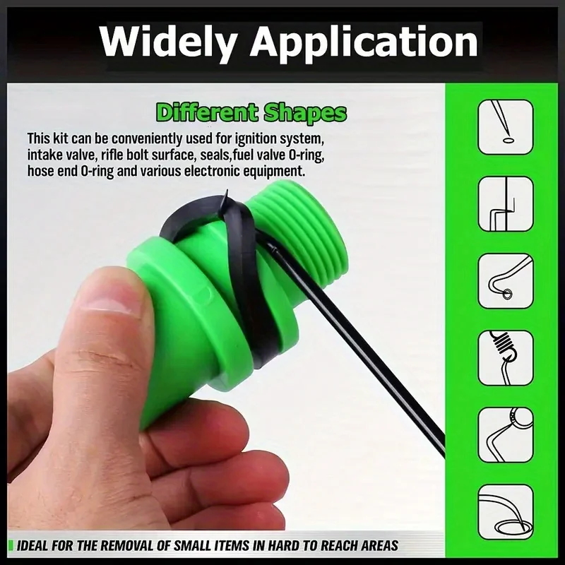 4/10 قطعة سيارة النفط ختم مفك مجموعة خرطوم إزالة هوك مجموعة O ختم طوقا مجتذب مزيل اختيار السنانير أدوات إصلاح الحرفية أداة اليد #6