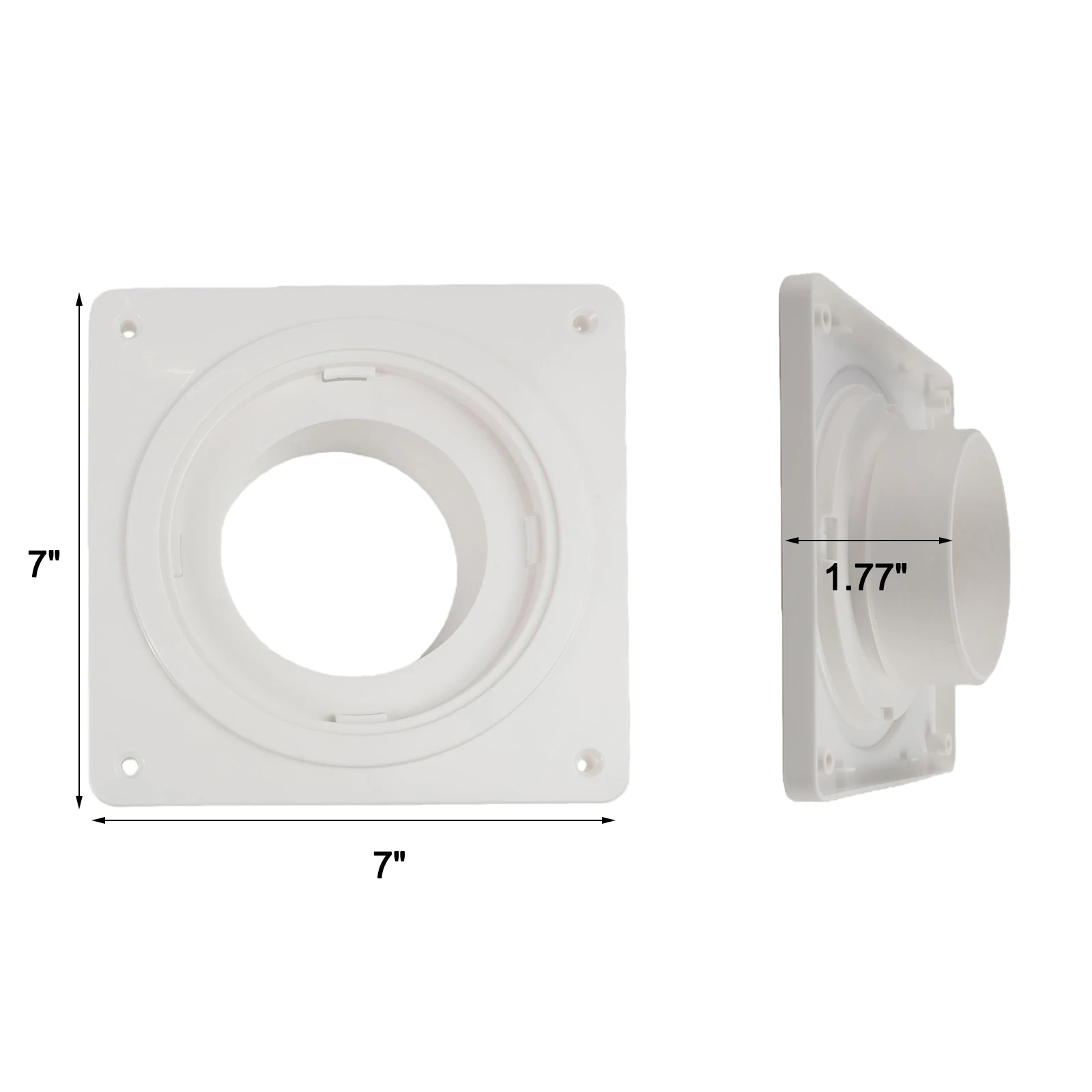 Quick Connector Dryer Vent Connector White User Friendly Vent Kit Residential Commercial Use Secure Connection