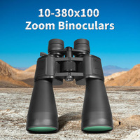 10-380X100 Binoculars Zoom Bak4 Prism FMC Coated Portable for Concert Hunting Hiking Bird-watching