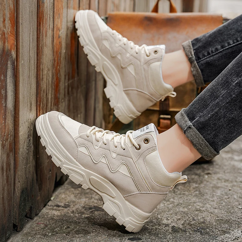 جديد الخريف/الشتاء عالية الجودة الرجعية النمط البريطاني أحذية رجالية-في الهواء الطلق أحذية العمل غير رسمية وأحذية المشي لمسافات طويلة مقاومة للاهتراء عدم الانزلاق