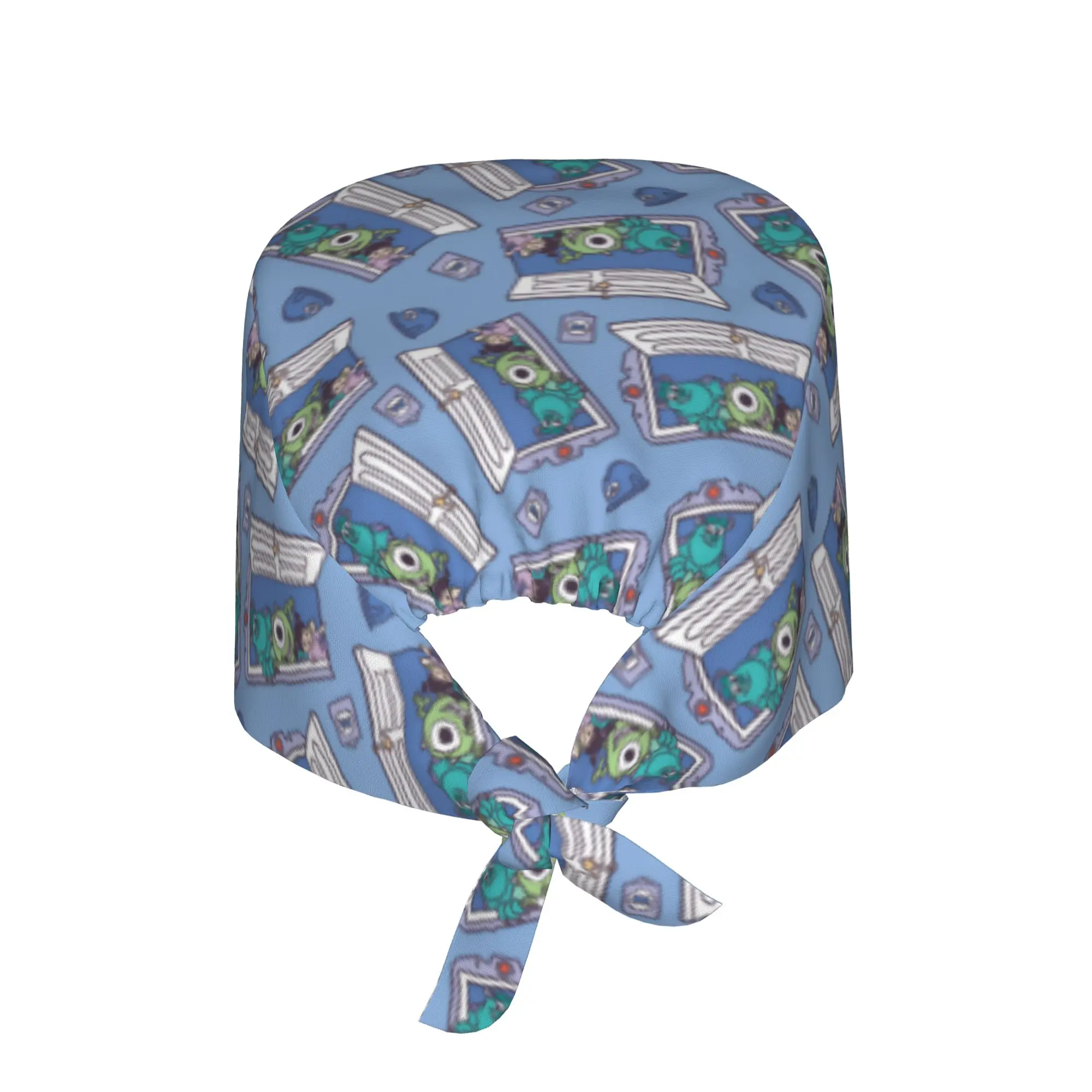 Custom Monsters Anime Universitye Medical Staff Scrubs Hat Unisex Cartoon Doctor Nursing Surgical Cap Scrub Caps