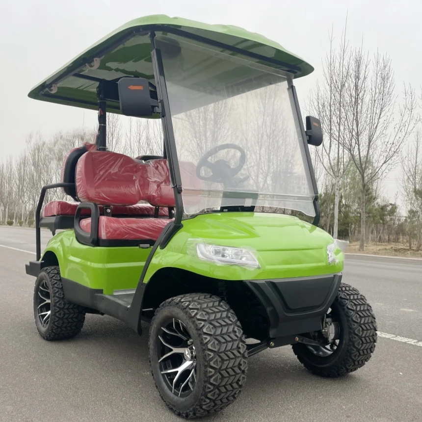 

Best Selling 60V Electric Luxury Off-Road Golf Cart LED Lights Club 2+2 4 Seater Electric Golf Cart All-Terrain Off-Road Vehicle