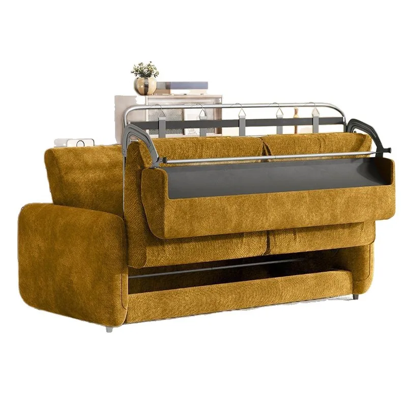 Sofa bed with mattress foldable integrated dual-purpose, small apartment multi-functional living room single and double sofa bed