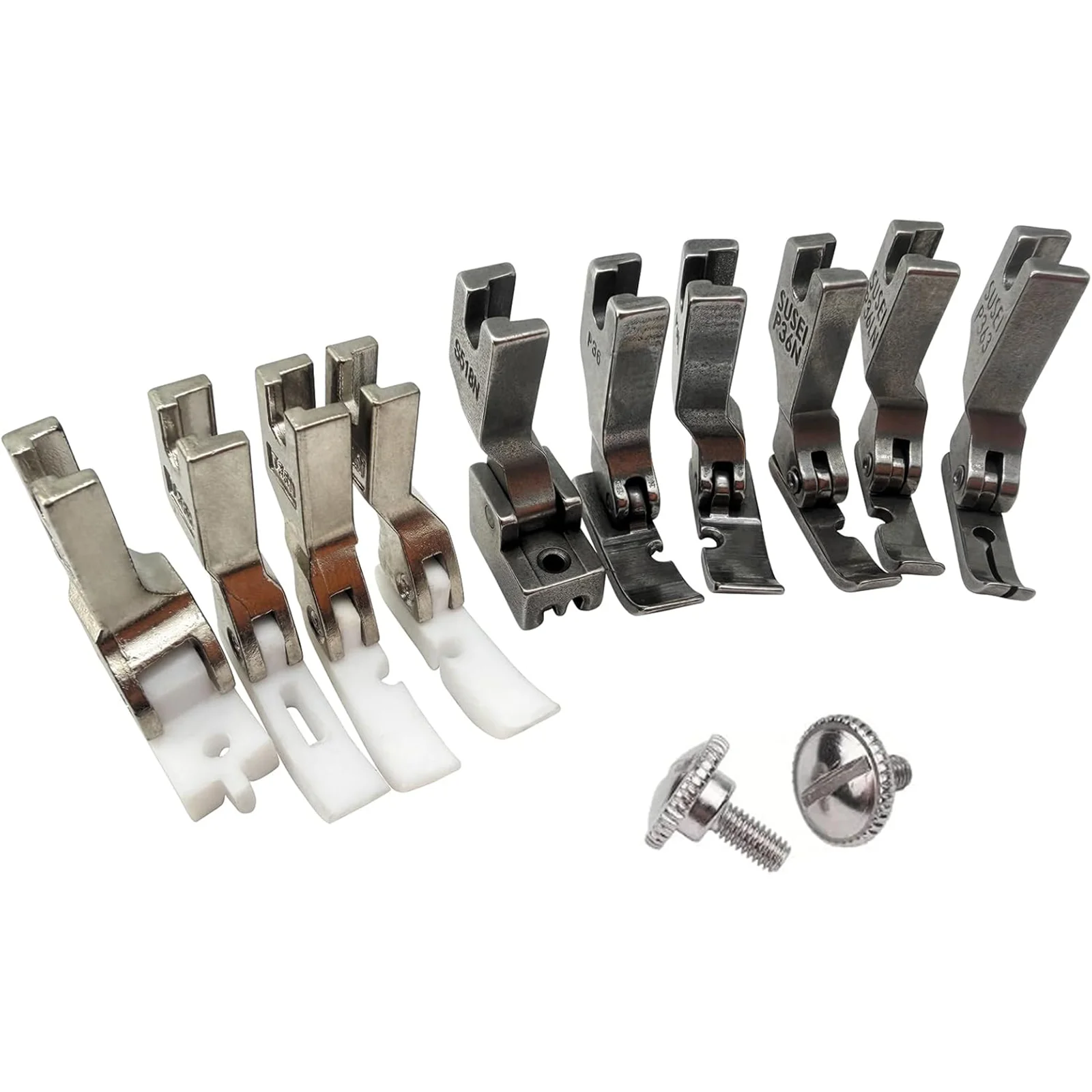 10 PCS Zipper Foot Set Compatible with JUKI Brother Singer CONSEW HIGH Shank Sewing Machine Accessories Parts