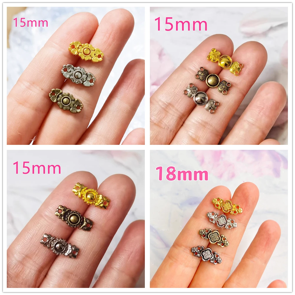 10 pares de mini botões para roupas de boneca artesanais diy, fivela de cinto de couro para boneca, costura diy