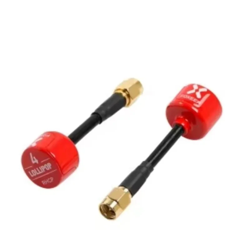 هوائي Foxeer Lollipop 4 V4 FPV هوائي 5.8G 2.6Dbi قصير RHCP SMA RPSMA UFL مستقيم/زاوية MMCX 7.2g لطائرة سباق FPV RC بدون طيار