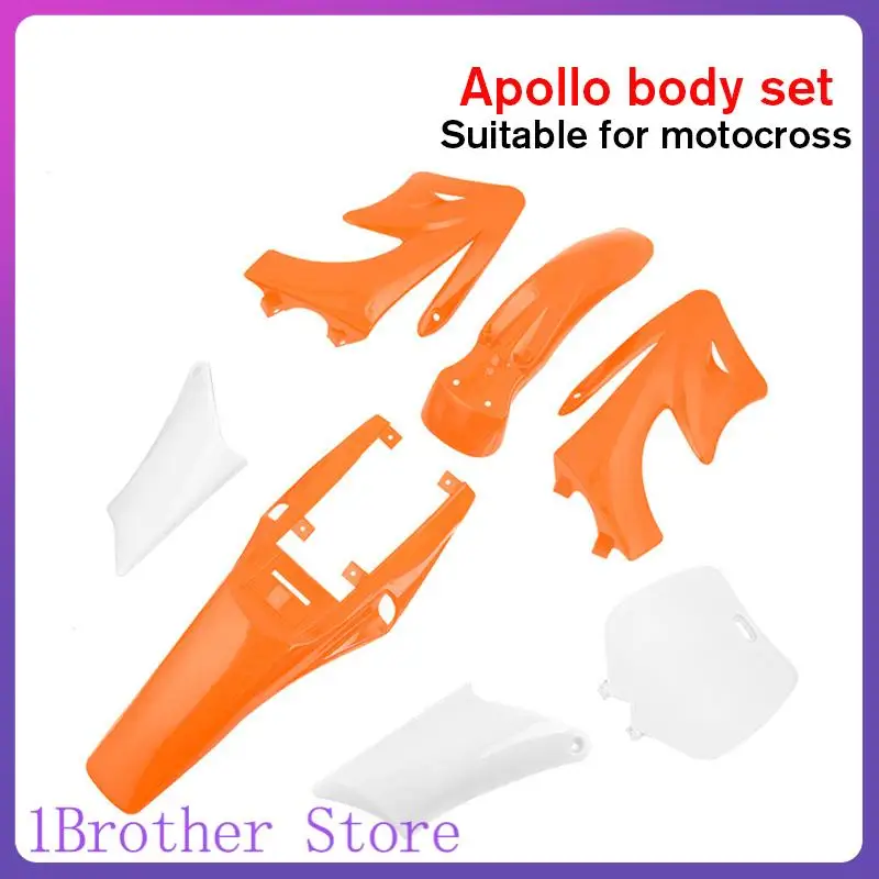 Full Plastic Body Kit for Apollo 49cc 2 Stroke Mini Dirt Bike, Racing Fairing Set with Gas Tank Seat Fender, Pit Bike Replacemen
