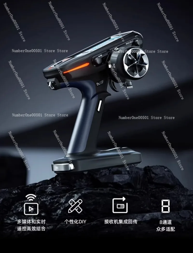 

RC8X 8CH Gun Radio Controller IPS Capacitive Screen Head Tracker FPV for RC Car Boat