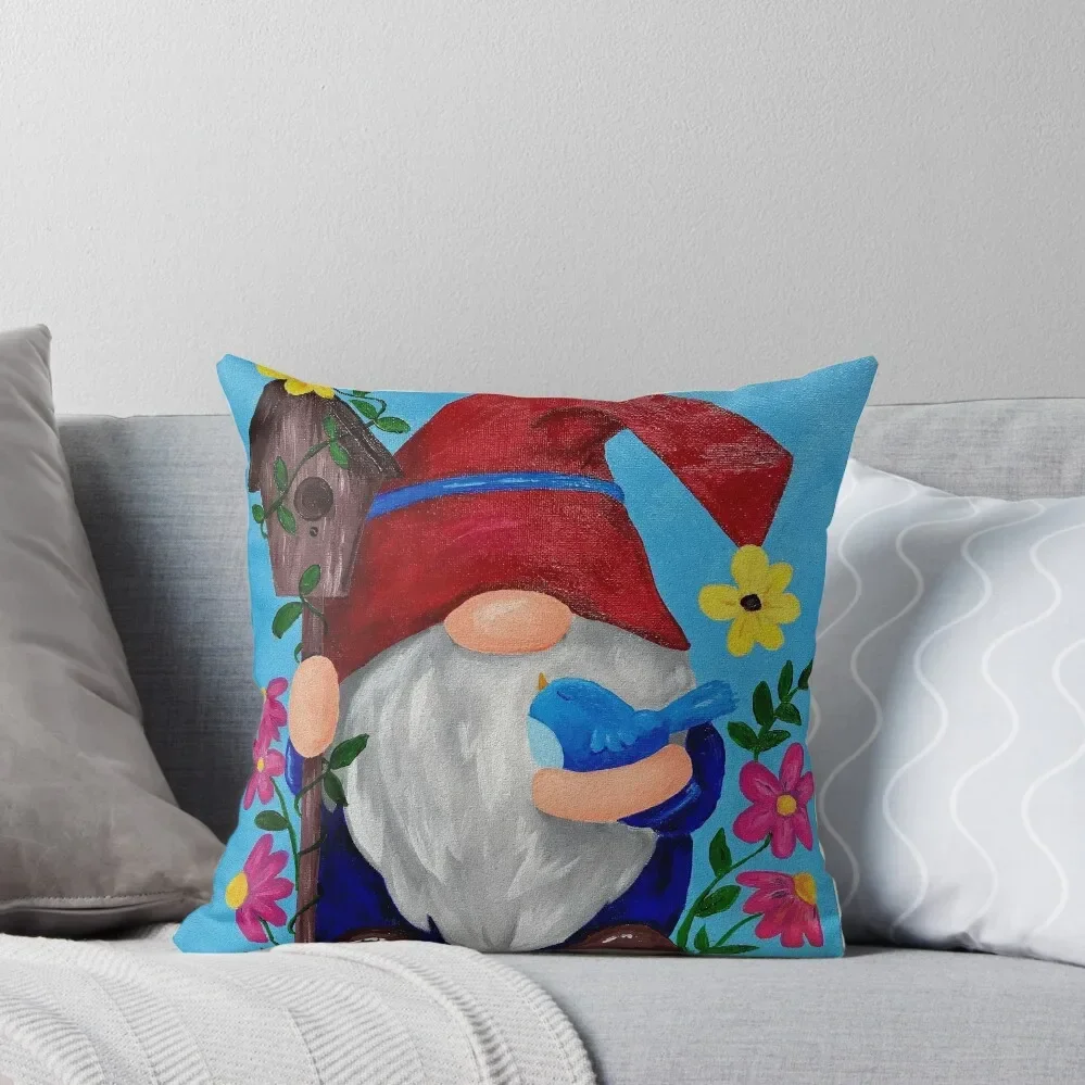 

Garden Gnome Throw Pillow pillowcases for sofa cushions Pillows Aesthetic sleeping pillows Sitting Cushion pillow