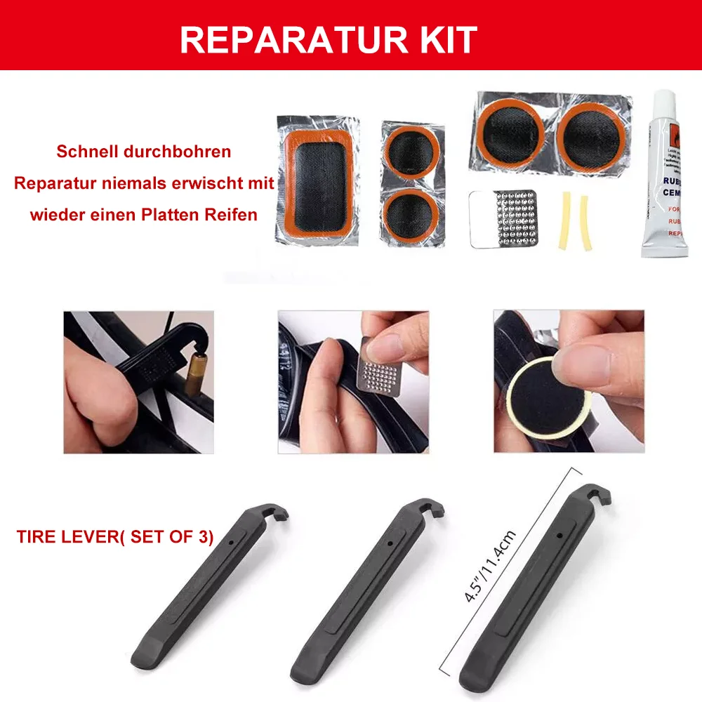 44 stücke Fahrrad Reparatur Werkzeug Extractor Set Fahrrad Werkzeug Box Kette Breaker Cutter Kurbel Puller Schwungrad Entfernung Fahrrad Schlüssel Fix werkzeug – Detail 1