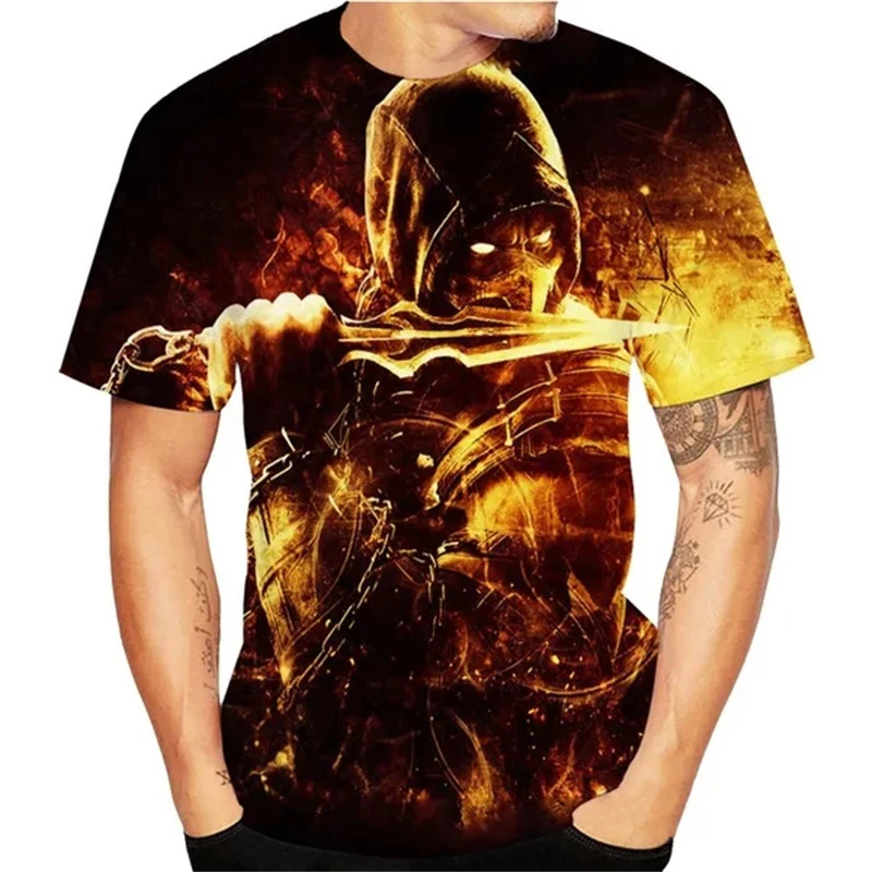 Summer T-Shirts Mortal Kombat Game 3D Print Streetwear Men Women Fashion Oversized Short Sleeve T Shirt Kids Tees Tops Clothing