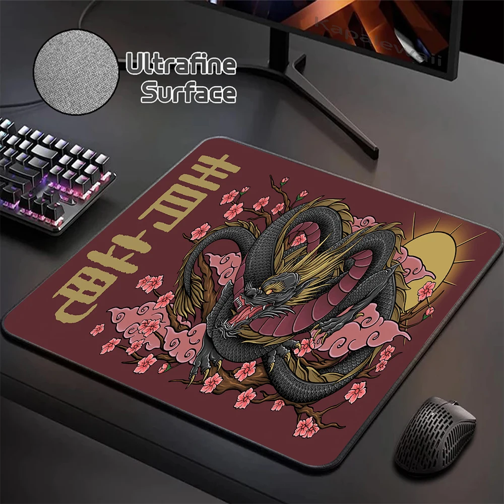 

Ultrafine Surface Mouse Pad 400X450MM Mousepad Desk Mat Surface Carpet Japanese Dragon Mouse Mat Gaming Speed Keyboard Pads