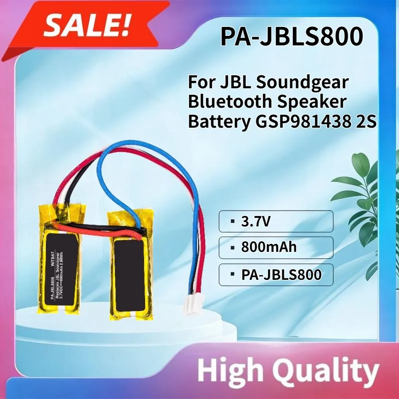 

800mAh 3.7V Compatible with JBL Soundgear Bluetooth Speaker Battery GSP981438 2S