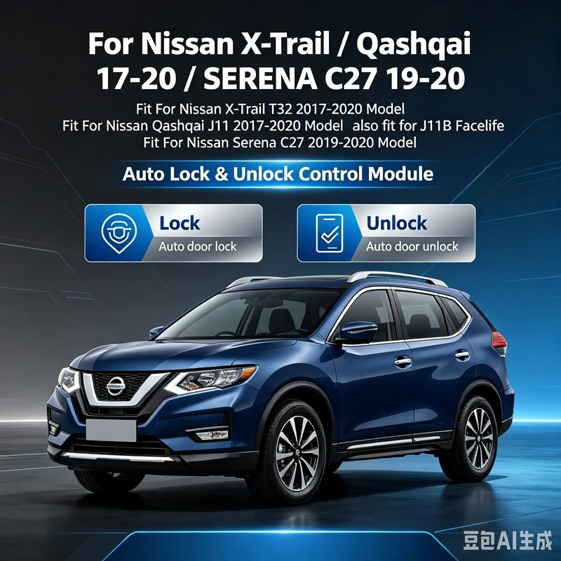 For Nissan X-Trail /Qashqai 17-20 /SERENA C27 19-20 Car Automatic Door Speed Unlock Device Module Plug And Play OBD