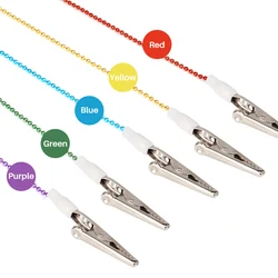 2pcs Dental Sterilizable Scarf Clip Paper Saliva Towel Bib Clips Metal Ball Chain Napkin Holder Dentistry Material