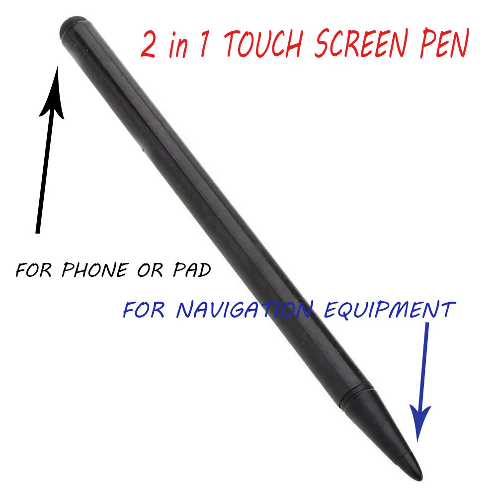 2 In 1 Universal Tablet Stylus Touch Pen For iPhone iPad For Samsung Tablet Phone PC TouchScreen Pen Stylus Double-headed 12cm