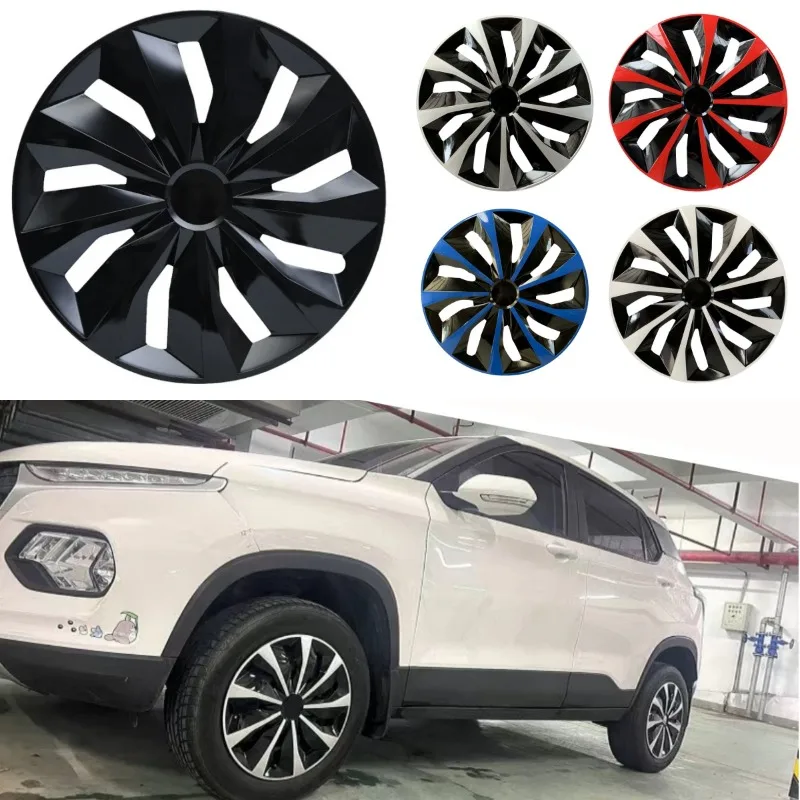 

4Pack 17in Auto Wheel Hub Caps for SUV Truck Pickup, Universal Rim Covers , Easy Clip-On Replacement Cover Set for Exterior