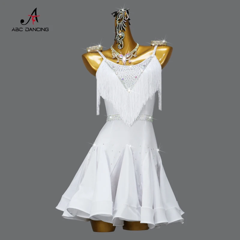 Stage Costume Women Latin Dance Dress Dancewear Top Line Clothes Girl Samba Outfit Skirt New Standa Ballroom Practice Customized