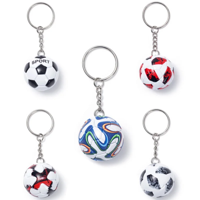 Nouveau porte-clés ballon de football, mini porte-clés de football mignon, idéal pour le prix de saison, les sacs à dos, les porte-clés, les cadeaux de fête, le souvenir de l'équipe