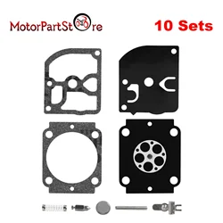 10 Packs, Carburetor Repair Rebuild Kit Diaphragm Gasket for ZAMA RB-155 RB-164 Stihl BG66 BG86 Blowers C1M-S144 MS180 MS170