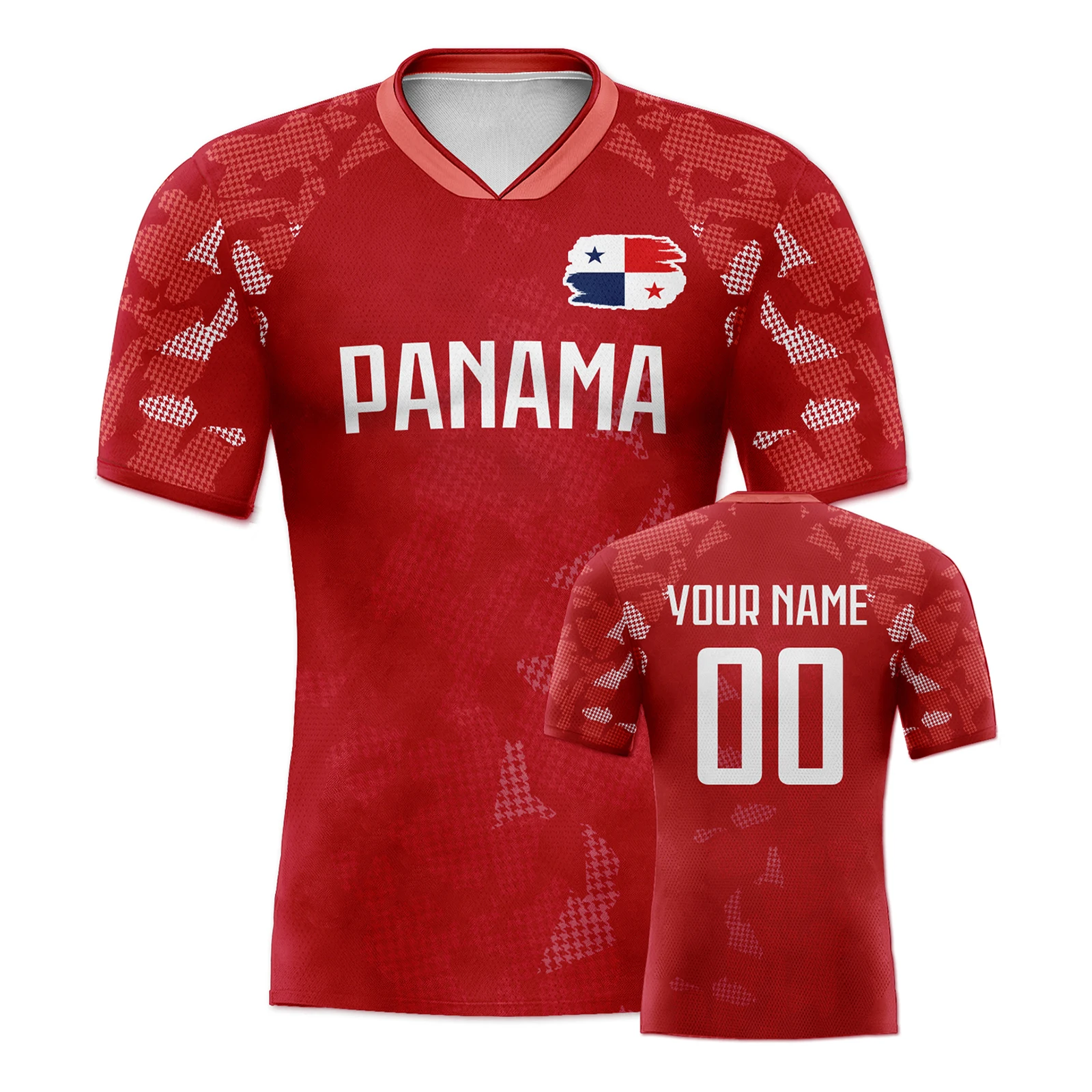 Customized Panama Soccer Jersey Personalized Name Number, National Team Football Shirt Flag Design for Men Kids Women