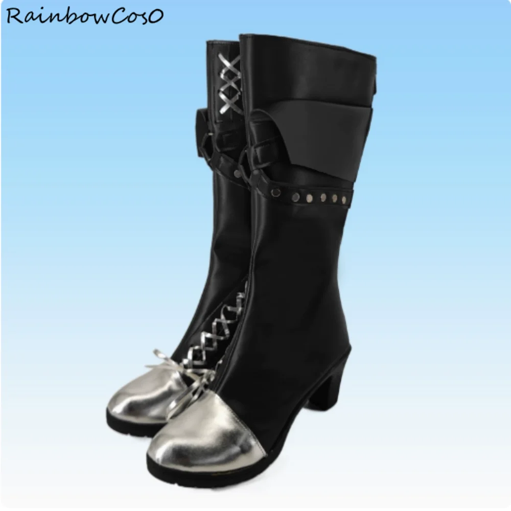 Mostima Arknights Cosplay Sapatos Botas Jogo Anime Halloween Natal RainbowCos0 W4674