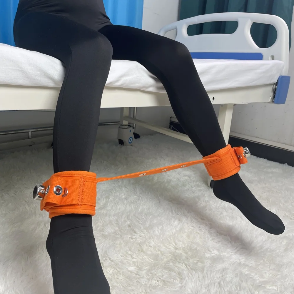 Magnetic Locking Ankle Restrainment Belt Medical Self-Injury Self-Mutilation Restraint Belt Cotton Ankle Belt