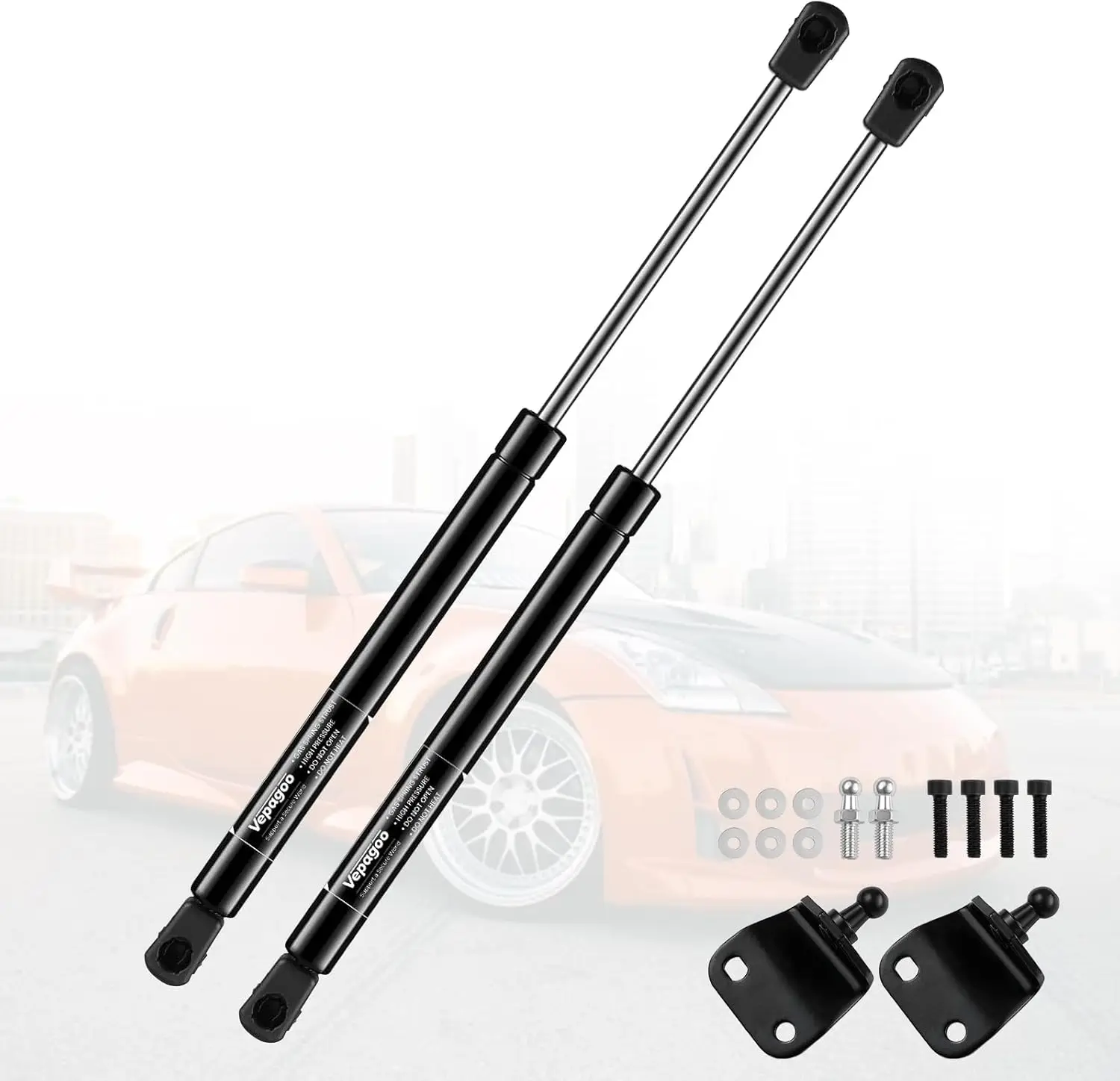 

4194 Задние газовые амортизаторы багажника, совместимые с Nissan 350z, подъемные опоры для подъема задних дверей 2003-2008 годов, стойки с добавлением давления для большего Sp