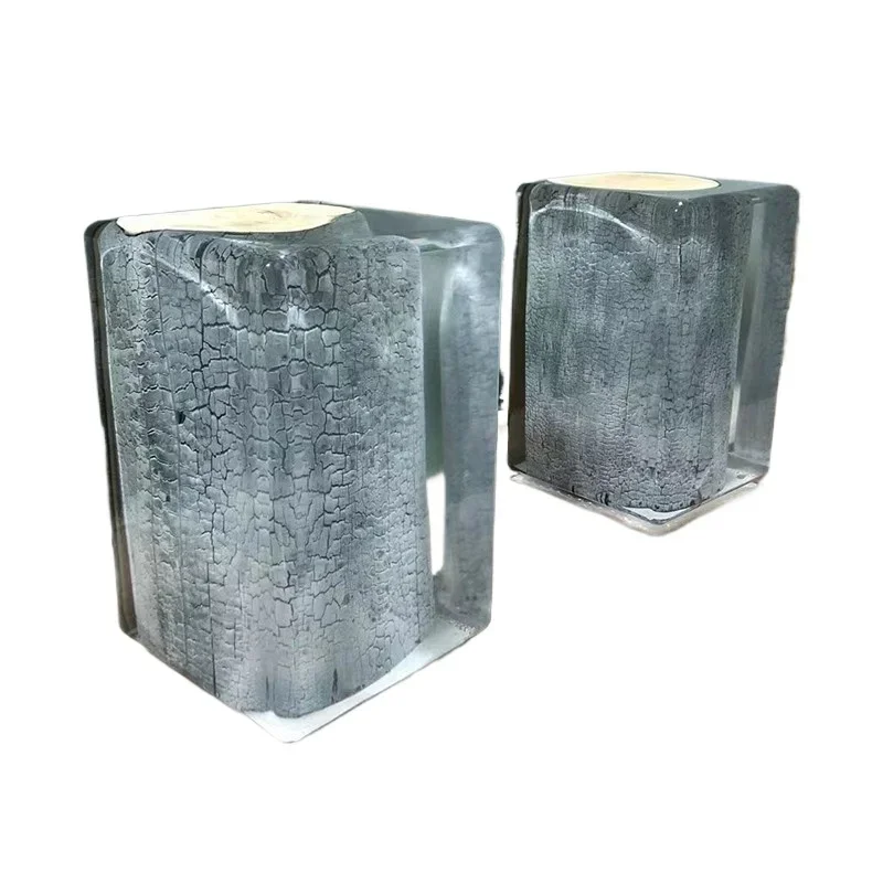 Transparent crystal epoxy resin pier, stool sculpture ornament, few acrylic business building senior chairs