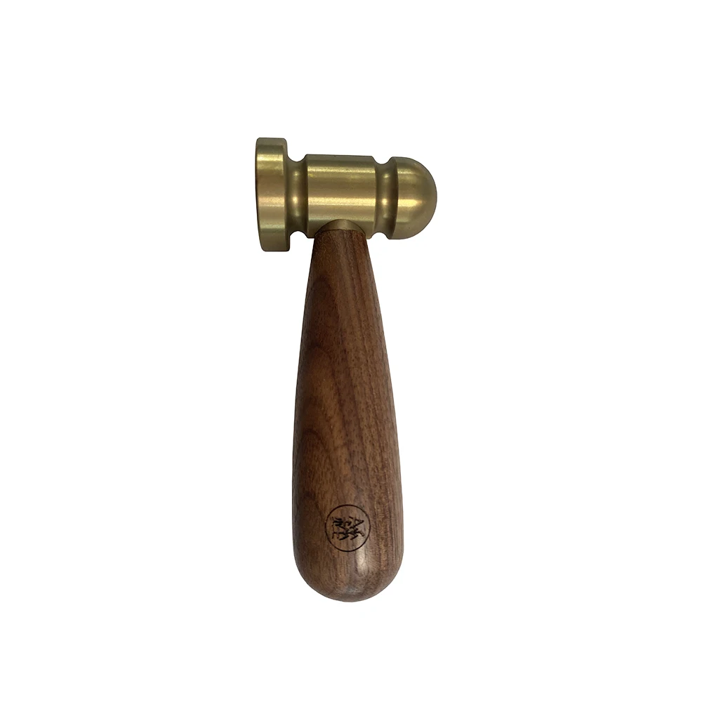 Kawaii Mini Hammer - CNC Machined Copper/Stainless Steel with Walnut/Beech Handle, 130g (118mm, Japanese Style)