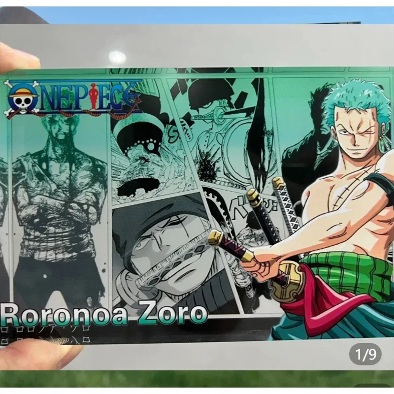 One Piece Collectible Card Bricks Hancock Luffy Nami Nico Robin Zoro Chopper Ace Holiday Gift Acrylic Refraction Gradient