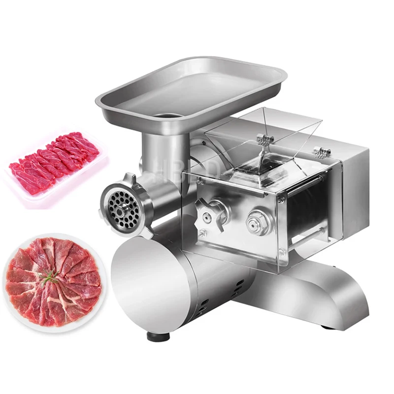 Multi Functional Vegetable Slicer, Electric Meat Grinder, Commercial Household Meat Slicer, Sausage Filling Machine