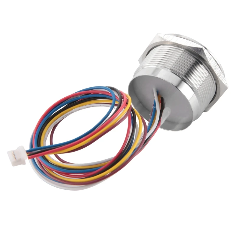 R503 Cirkelvormige Ronde Rgb Ringindicator Led-Controle Dc 3.3V Mx 1.0-6Pin Capacitieve Vingerafdrukmodule Sensorscanner