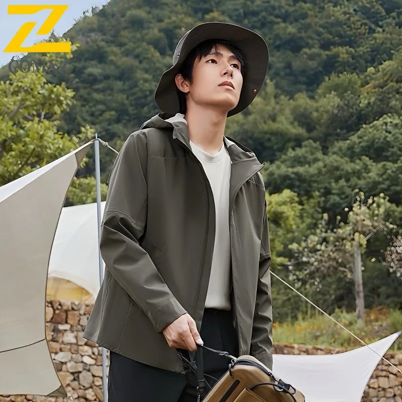 

COMXZ Factory Stock Main Push Couple Jacket Softshell Tactical Suit Hooded Windbreaker Coat Windproof Waterproof Outdoor