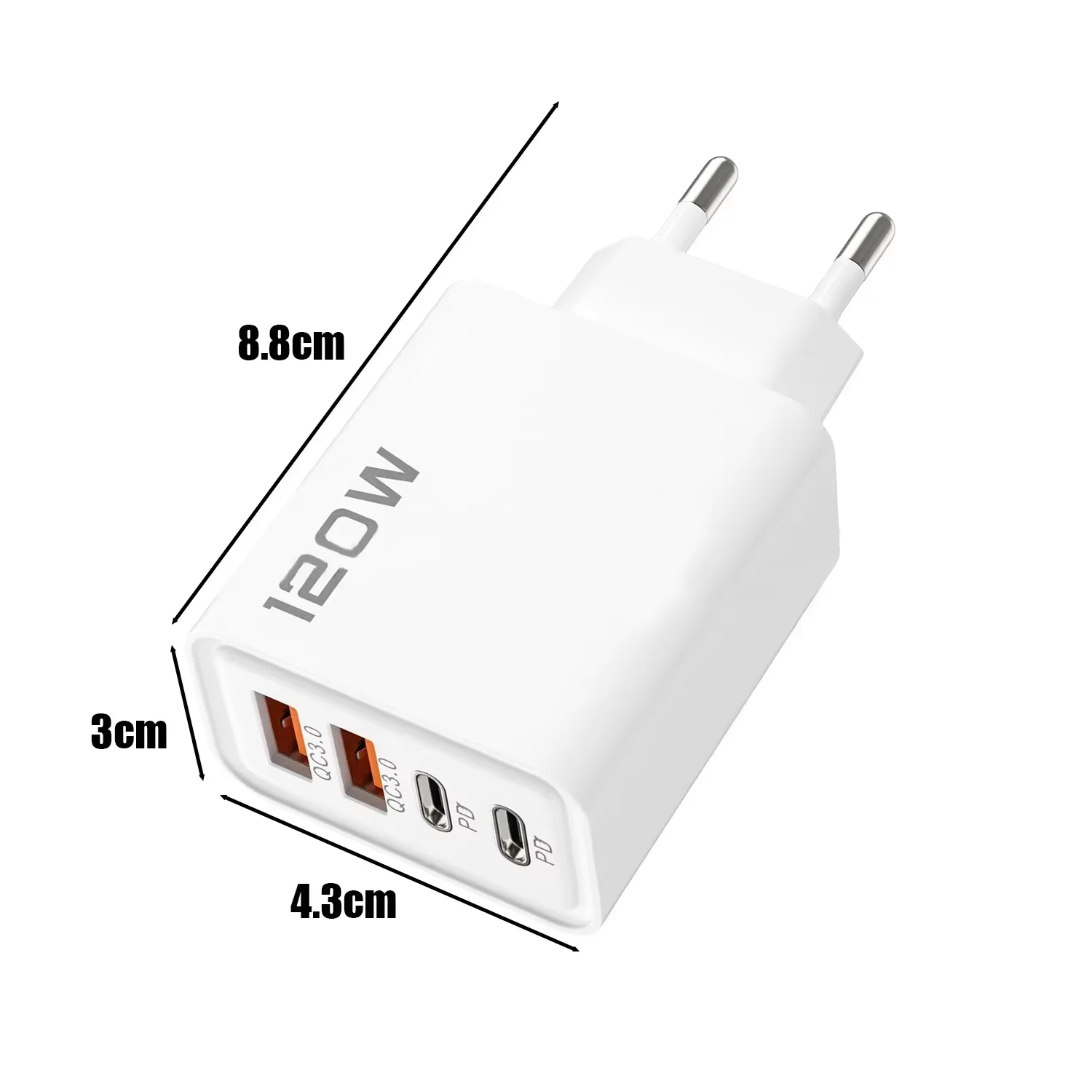 Szybka ładowarka sieciowa USB Type-C z technologią PD do iPhone 16/15/14, Xiaomi, Huawei, Redmi, Oneplus.