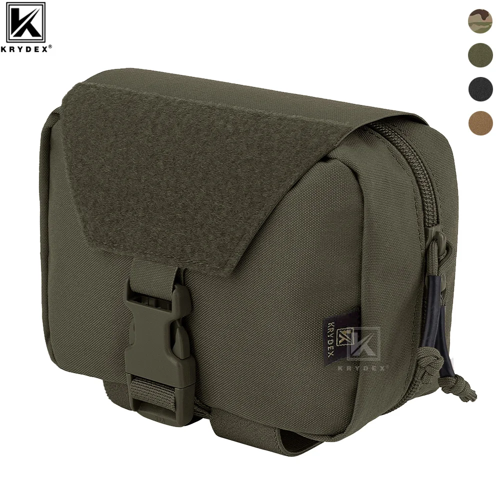 

KRYDEX Tactical Tear Off First Aid IFAK Pouch Rip Away Medical Pouch MOLLE EMT Holder Hunting Airsoft Trauma Kit Survival Bag