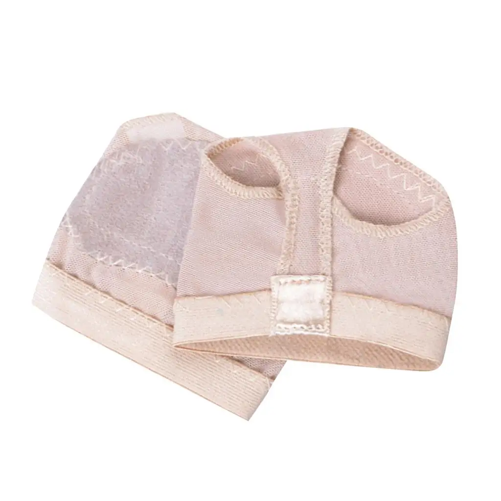 Ballet Shoe Pads Beige Nylon Material Comfort Toe-separating Design Foot Pain Relief for Ballet and Fitness Routines