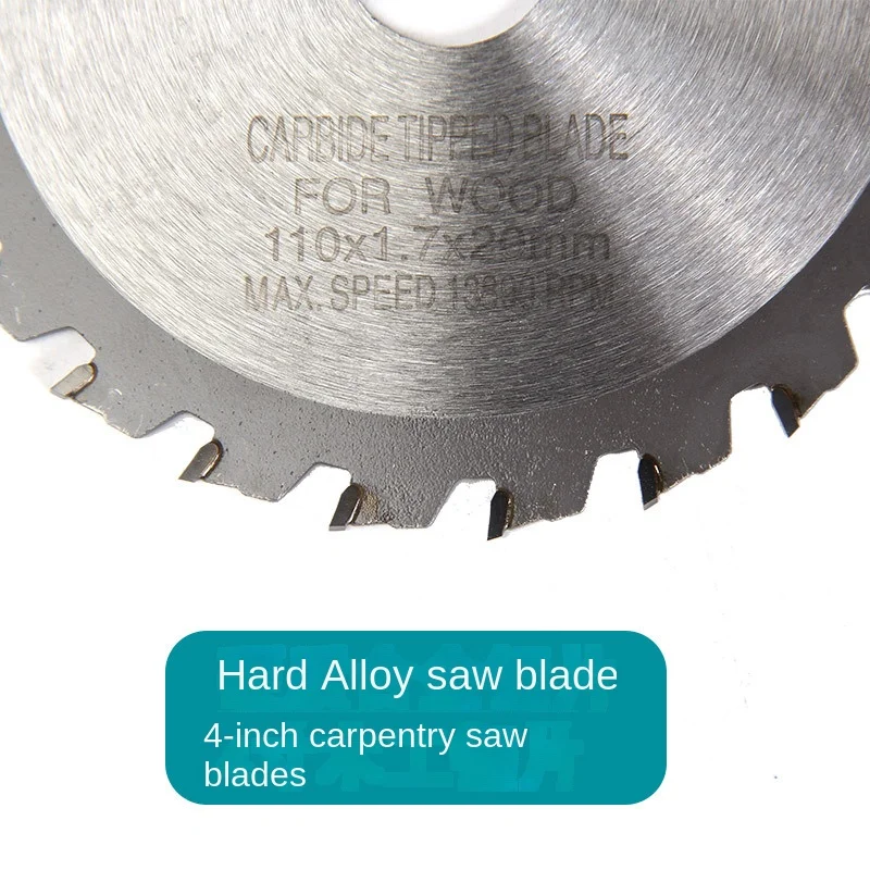 4-Inch Houtbewerking Cirkelzaagblad Haakse Slijper Snijden Blade Multifunctionele Hout Legering Kleine Zaagblad 110mm